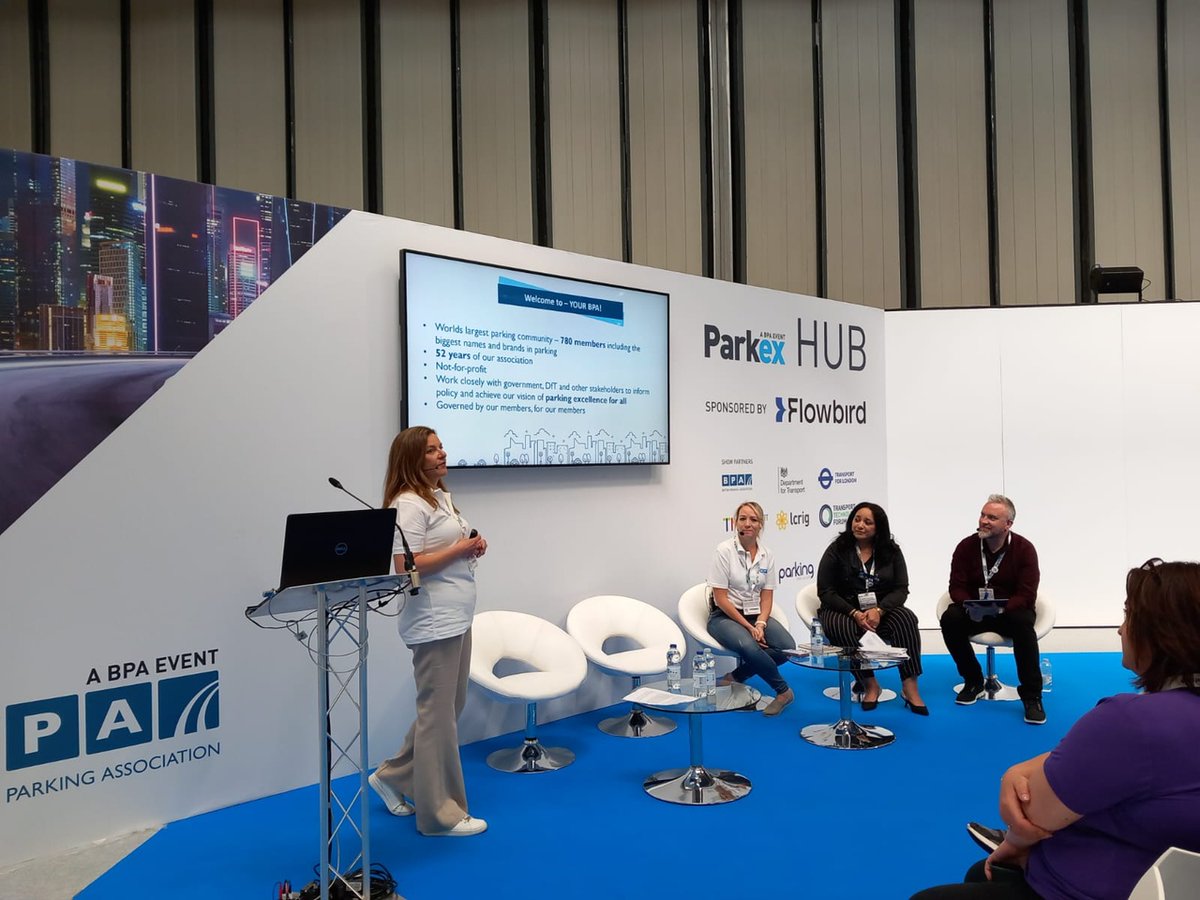 BritishParking's tweet photo. It's the third and final day of @Parkex_BPA ๐
ฟ๏ธ
We're starting off the morning with a #BPA Showcase: Member Benefits - What's in it for me?๐ค
This session is hosted by our team:
Sara Fisher, Yasmin Jefferies, Ross McLaughlin and Michelle Boshoff-Turner.
#Parkex2023 #BPAEvent https://t.co/DdHjfDFRu0