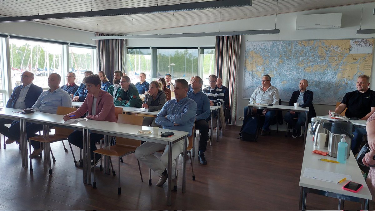 Publishing event of autonomous test vessel <a href="/turunpursiseura/">Turun Pursiseura</a> #Turkuamk #ARPAproject #TEHOTEKO #SafeSea #ADMO #5Gtnt #Åboakademi