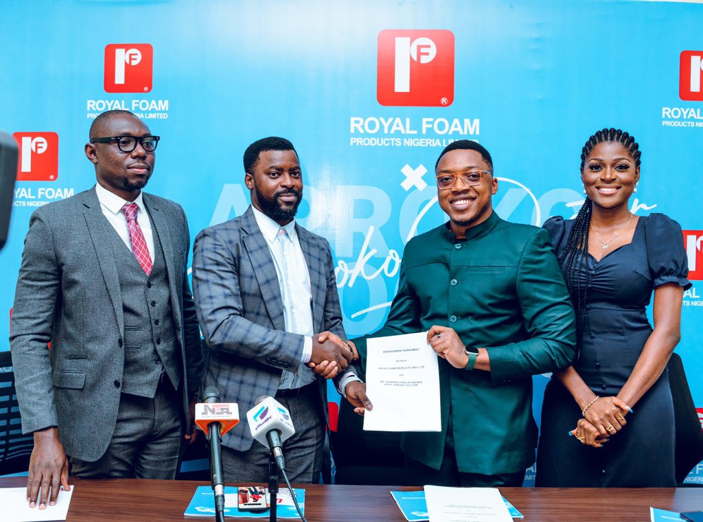 Aproko Doctor x Royal Foam. 

🥂 to many more impactful partnerships! We did it!