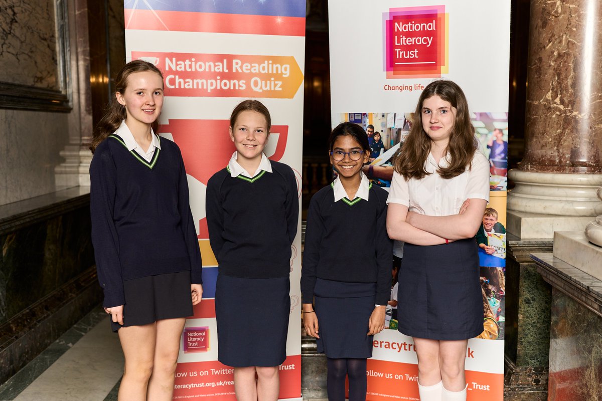 Congratulations to our brilliant reading team who came joint 6th place in the #NRCQuiz23 finals. Thank you @literacy_Trust @mrdillypresents we had a great day celebrating reading and amazing authors with you. @WimbledonHigh @GDST