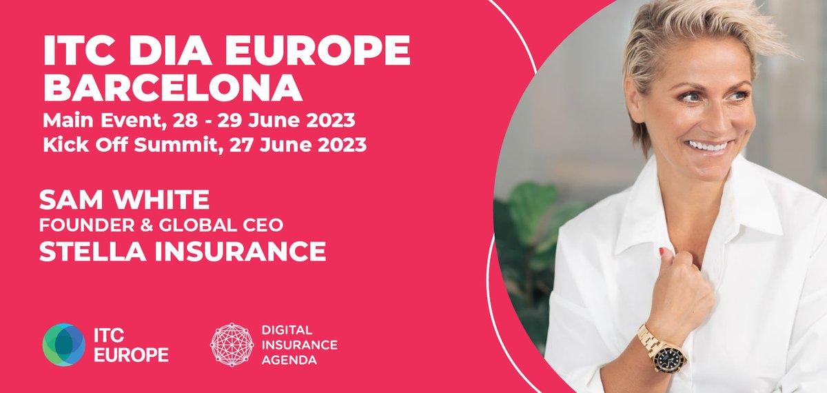 This year I will be speaking at ITC DIA Europe taking place 28th - 29th June in Barcelona of which will see many industry trailblazers. More info and registration here ----> digitalinsuranceagenda.com/events/itcdia-… <---- #ITCDIAEUROPE #ITCDIAEUROPEBARCELONA