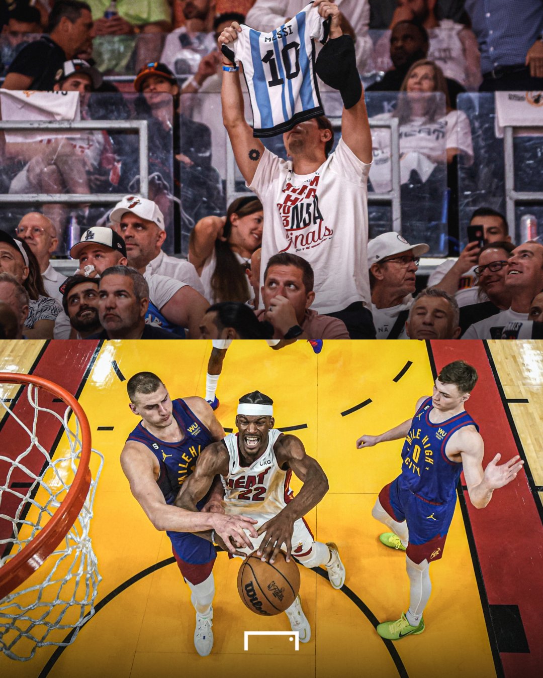 GOAL on Twitter "Miami Heat fans repping Lionel Messi at the NBA