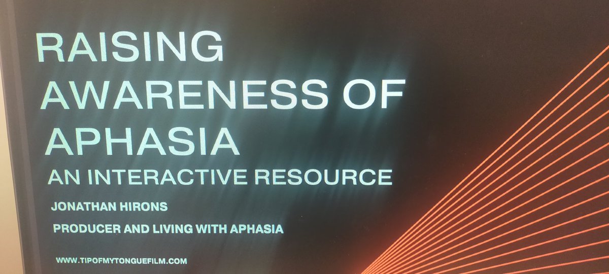 SheetalBasi's tweet photo. Great to hear about this excellent video resource! Thank you @originaltrain for sharing your experiences of living with aphasia! @BasAphasia
#BASRUM23
#livingwithAphasia
#aphasiaawarenessmonth https://t.co/rSTAPpG9tS
