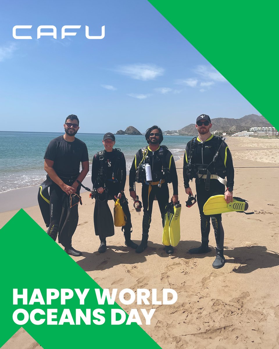 To celebrate World Ocean Day, our CAFU team members joined @diversdownuae against Debris initiative for an underwater clean up in Al Fujairah! 🌊
#CAFU #MyCAFU #WorldOceanDay