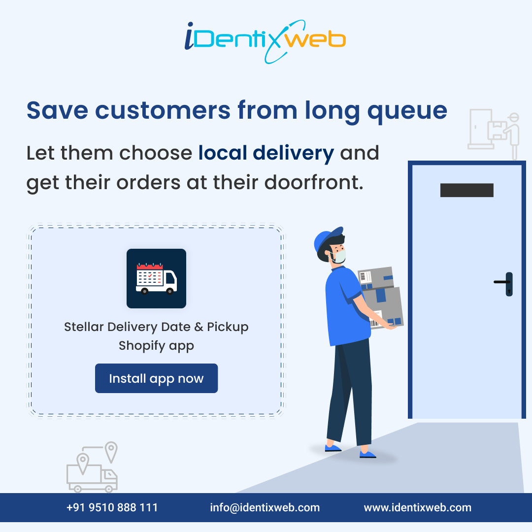 Give the best shopping experience by allowing customers to choose their convenient mode of order delivery.
Grab free trial through this link:

bit.ly/43rEvN9

#shopify #shopifyapp #delivery #orderdelivery #localdelivery #deliverydate #ecommerce #stellar