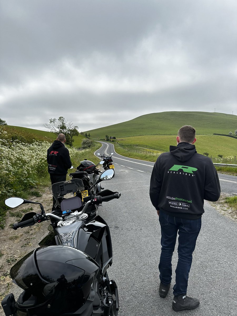 The A44 has some amazing bends as you climb towards the border with England. #wales2023 #motorcyclelife #rideprotected