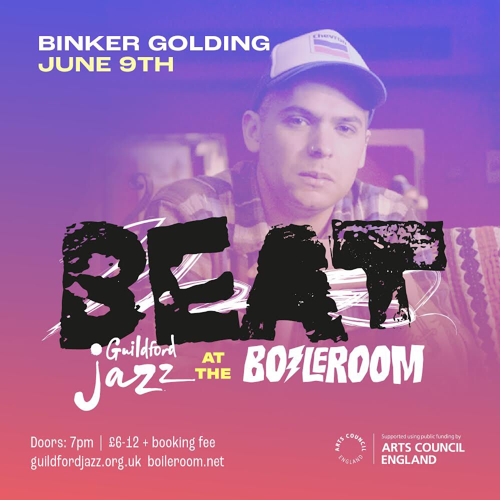 It just doesn’t get any cooler than this in #Guildford!
Tickets are still available for the Godfather of the new #London #jazz scene - @BinkerGolding - at the @BOILEROOM tomorrow as the BEAT continues…

guildfordjazz.org.uk/listings/binke…

 #livejazz #newgeneration #newjazz #Surrey #BEAT