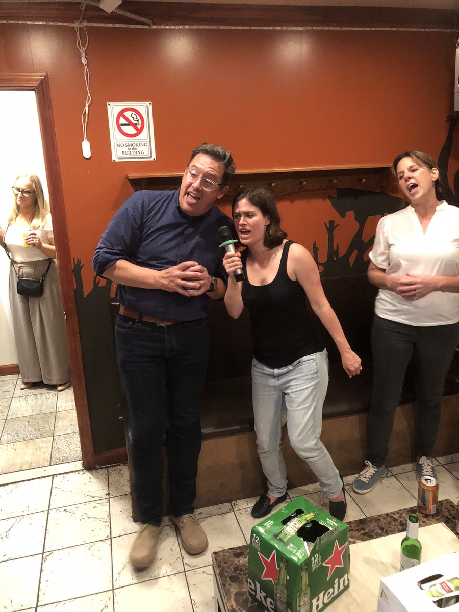 proffcoff's tweet photo. For the first time in 4 years, Karaoke night was back at the Clinical Trials Methodology Course! https://t.co/wr9sTreVXh