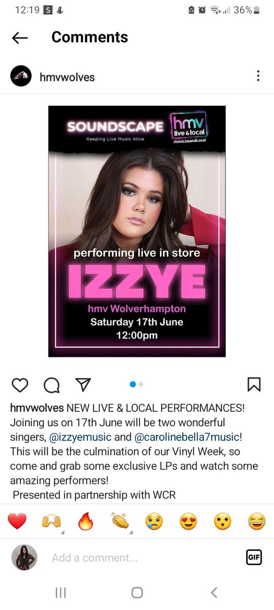 Will be <a href="/hmvWolves/">hmv Wolverhampton</a> to promote my new songs, talk <a href="/LoveIsland/">Love Island</a> and about my new music and video coming out soon.  Let me know if your coming, be great to see you
#NewMusic 
#newartist 
#IndependentMusic 
#LoveIsland 
#thursdaymorning

#
