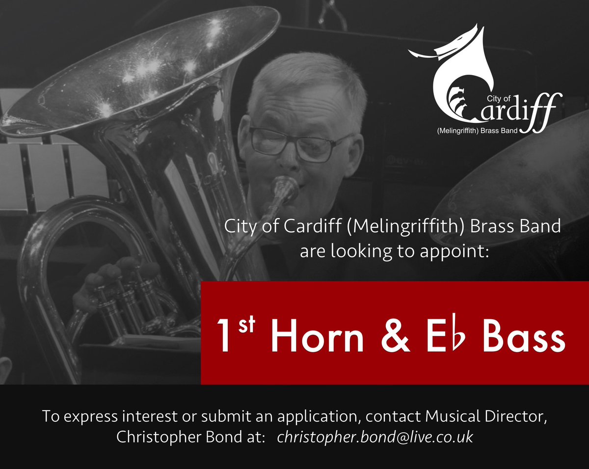 𝗖𝗼𝗺𝗲 𝗮𝗻𝗱 𝗷𝗼𝗶𝗻 𝘂𝘀!

Our Championship section band, M1, are on the lookout for a 1st Horn and E-flat Bass player. Get in touch to find out more ⭐️