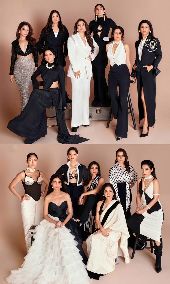 The women of #LustStories2 - #NeenaGupta, #KonkonaSenSharma, #Kajol, #Tamannaah, #TillotamaShome, #MrunalThakur and #AmrutaSubhash.