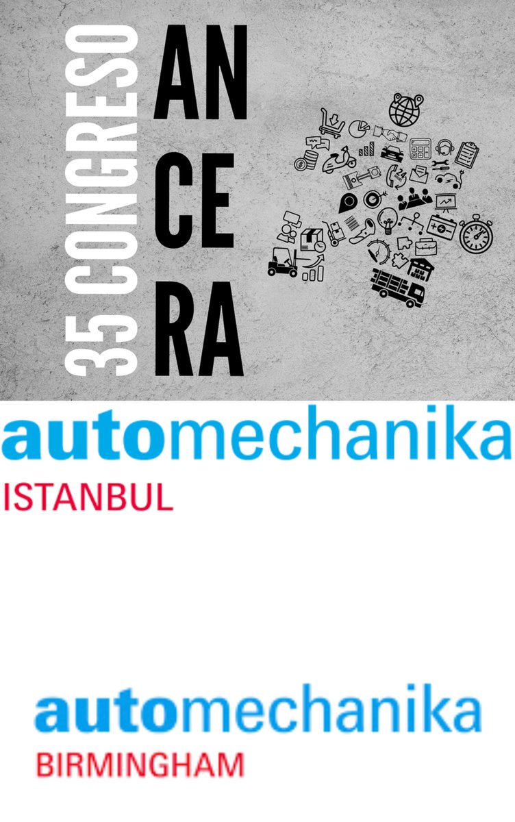 JLDOMU's tweet photo. Os deseo #éxito a tod@s los asistentes al #CongresoAncera @ancera_social y a la Compañías españolas en las #AUTOMECHANIKAS de #BIRMINGHAM: @AciAvesa y @Ajusa_Spain & #ESTAMBUL: @industriasdolz #IcerBrakes #AMC @Ajusa_Spain #Phira @CojaliParts #talosa @sernauto . https://t.co/K68dmmjwPI