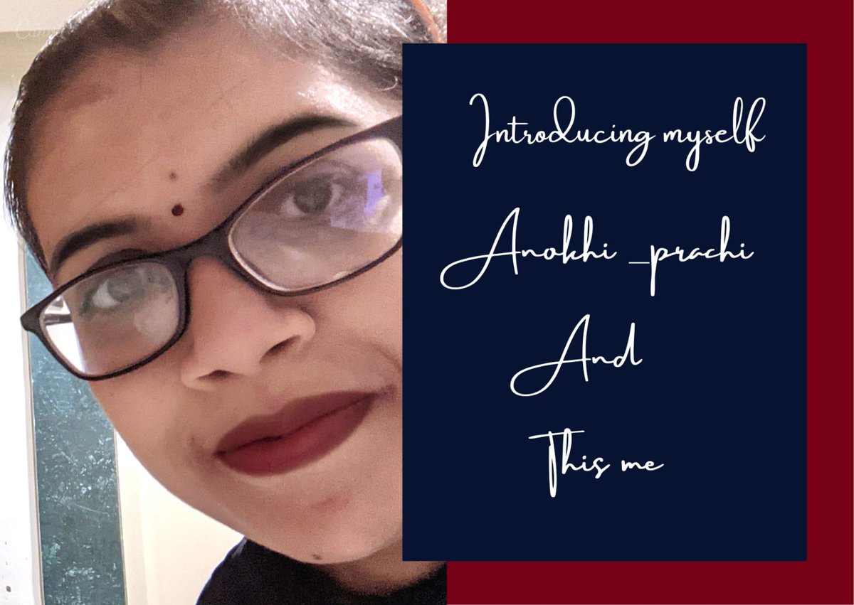 Introducing myself
#anokhi_prachi #introduction #myself #reels #reelitfeelit #photography #photooftheday #viral #followers #today #instagram #instadaily #instagood #Twitter