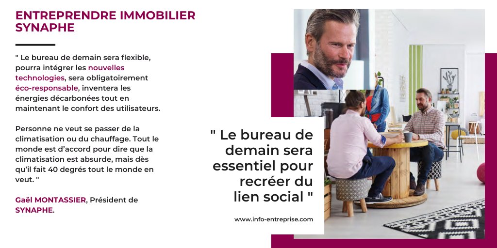 Les espaces de coworking et les bureaux bien aménagés permettent à vos collaborateurs de se retrouver, d'échanger et de progresser sereinement 🙌

Retrouvez notre magazine sur : info-entreprise.com

#bureau #coworking #travail #immobilier #magazine #presse #medias #dirigeant