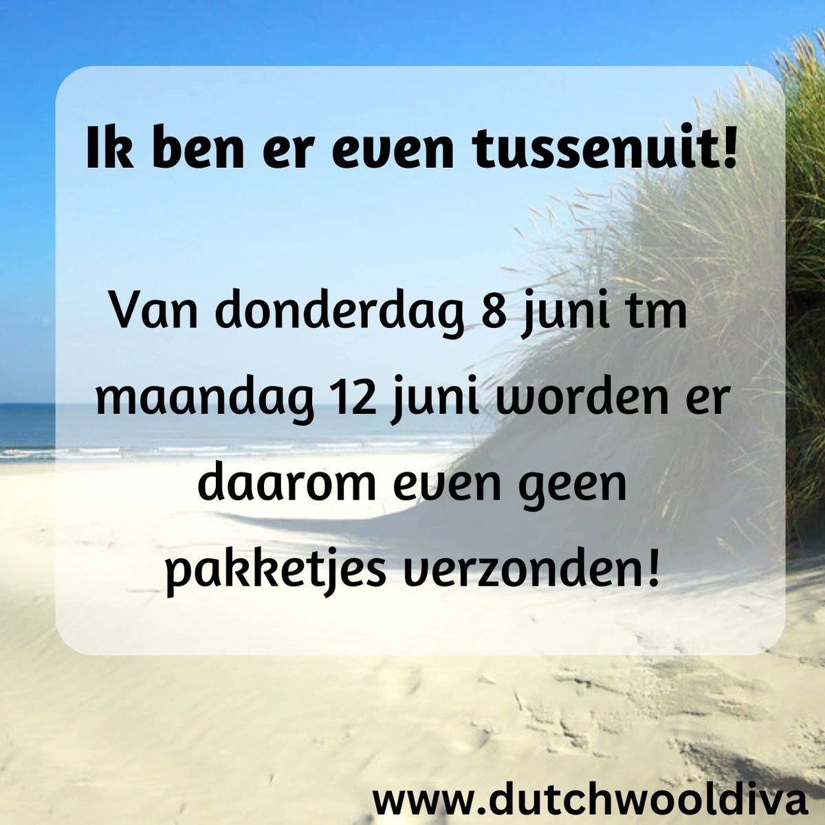 DutchWoolDiva's tweet photo. 🥳 Ik ben er even tussenuit voor een #minivakantie! 😎 Ik zit dan op #Ameland en geniet hoop ik van de zon 🌞, de zee 🌊 en #rugby 🏉

Daarom worden er tm 12 juni even geen pakketjes verstuurt. Tussentijdse bestellingen worden vanaf de 13e weer verzonden 😊

#rugbytoernooi https://t.co/ESmV2vlB4L