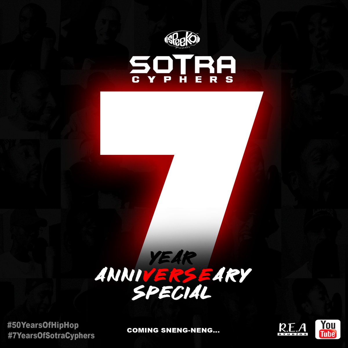 The Royal Rumble of #SAHipHop is upon us  🔥

#SotraCyphers 7 Year Anni-VERSE-ary Special (2023) dropping sneng-neng...

🇿🇦 #50YearsOfHipHop #7YearsOfSotraCyphers