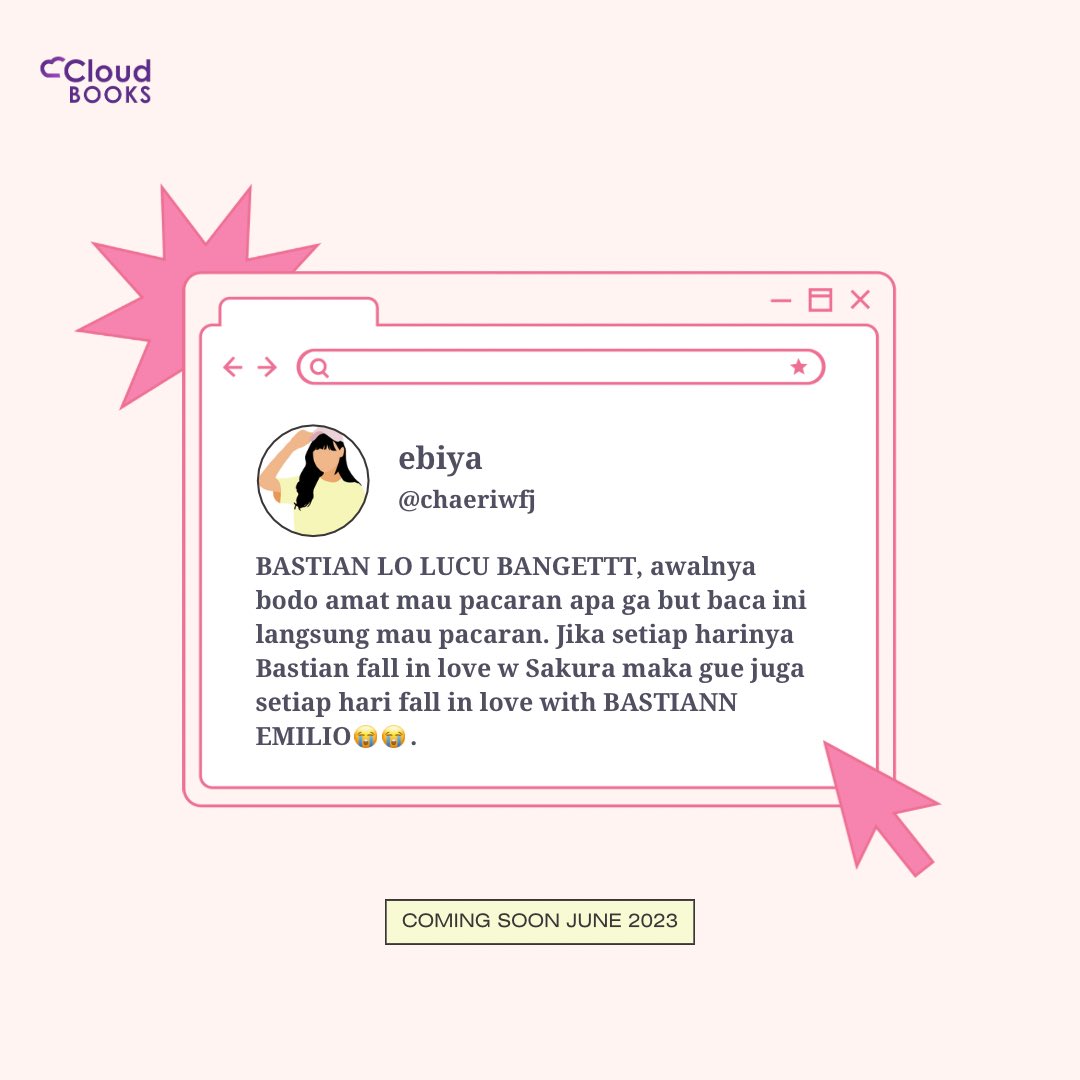 Cloudbookspub's tweet photo. 🎀 REVIEW READERS JOGJA WITH BASTIAN 🎀
@capellachils @bbastianemilio 

heyo heyo ada username kalian gak nih disini?🤭👀

#JogjaWithBastian #BastianEmilio #BastianKura https://t.co/F87OsHGRJQ