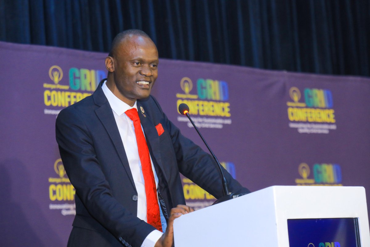 KenyaPower's tweet photo. President of The Institution of Engineers of Kenya (IEK) Eng. Erick Ohaga makes his remarks during the Grid Conference.
#KenyaPowerGridConference
#GridConference2023 https://t.co/AE6RKJvRYk