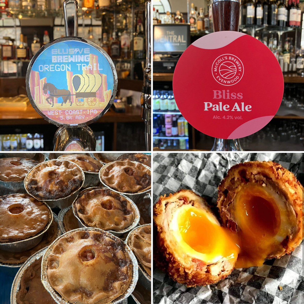 Morning!

Usual Thursday craic here!

• Fresh @blocknbottle pork pies out of the oven at 9.30am
• Fresh @theyolker_ scotch eggs
• Fresh @mccollsbrewery and @elusivebrew beer on
• Fresh craic at the bar from DM Jimmy

Why would you want to be anywhere else? 🤷🏻‍♂️