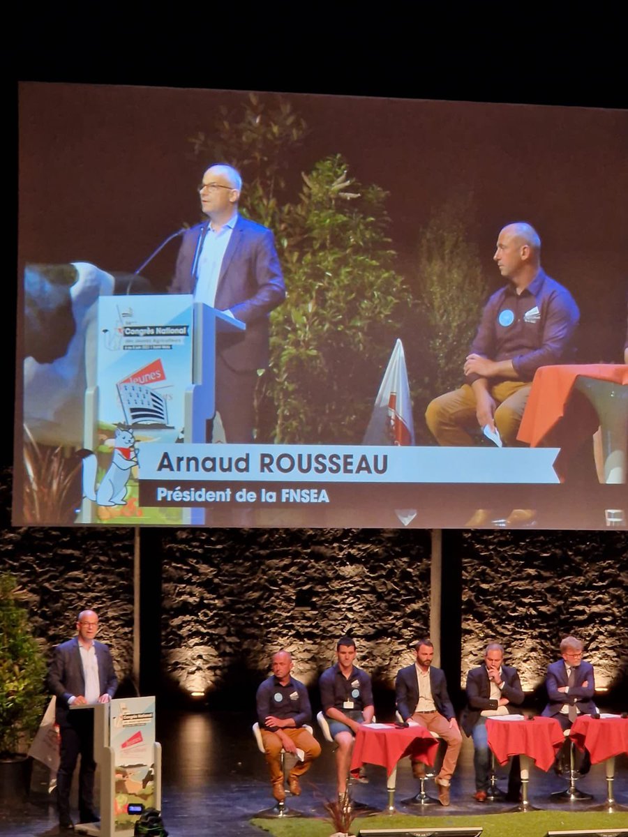 Discours  d’ <a href="/rousseautrocy/">Arnaud Rousseau</a> président de la <a href="/FNSEA/">La FNSEA</a> lors du congrès <a href="/JeunesAgri/">Jeunes Agriculteurs</a>