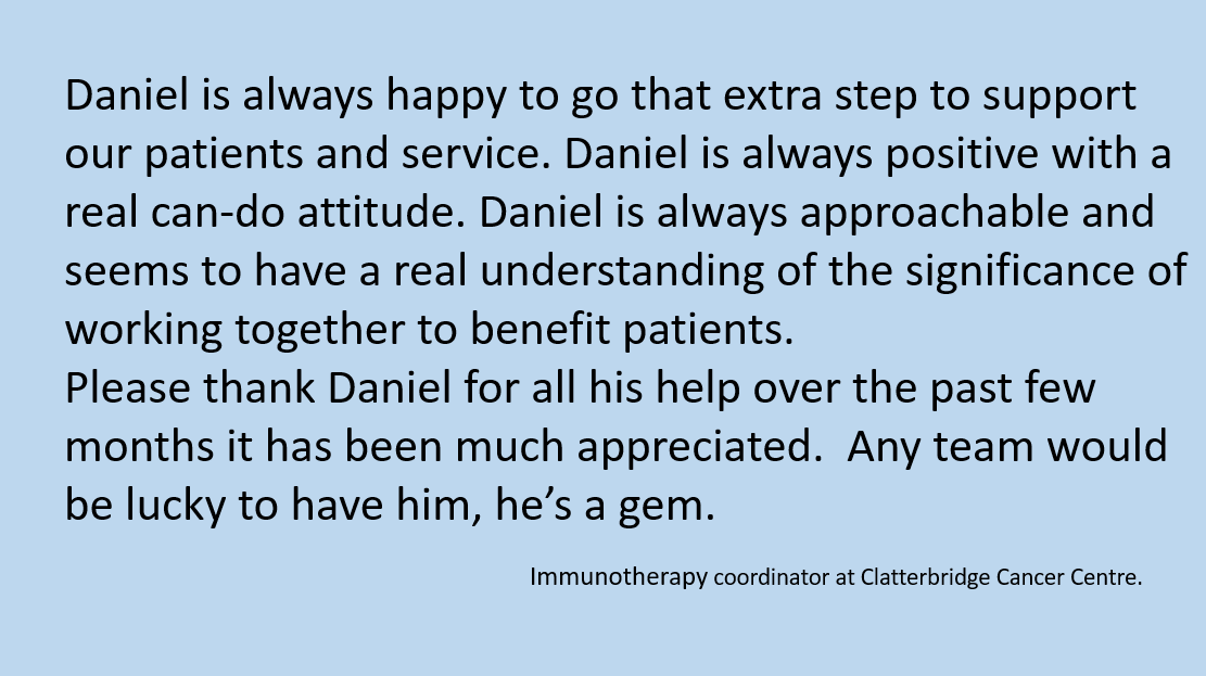 Great feedback @WearBCHFT for one of our brilliant staff. Thank you to all our staff for all their hard work and dedication it really is valued  👏🏼 #TeamBridgewater #DNs #Quality #Patientsafetycomesfirst