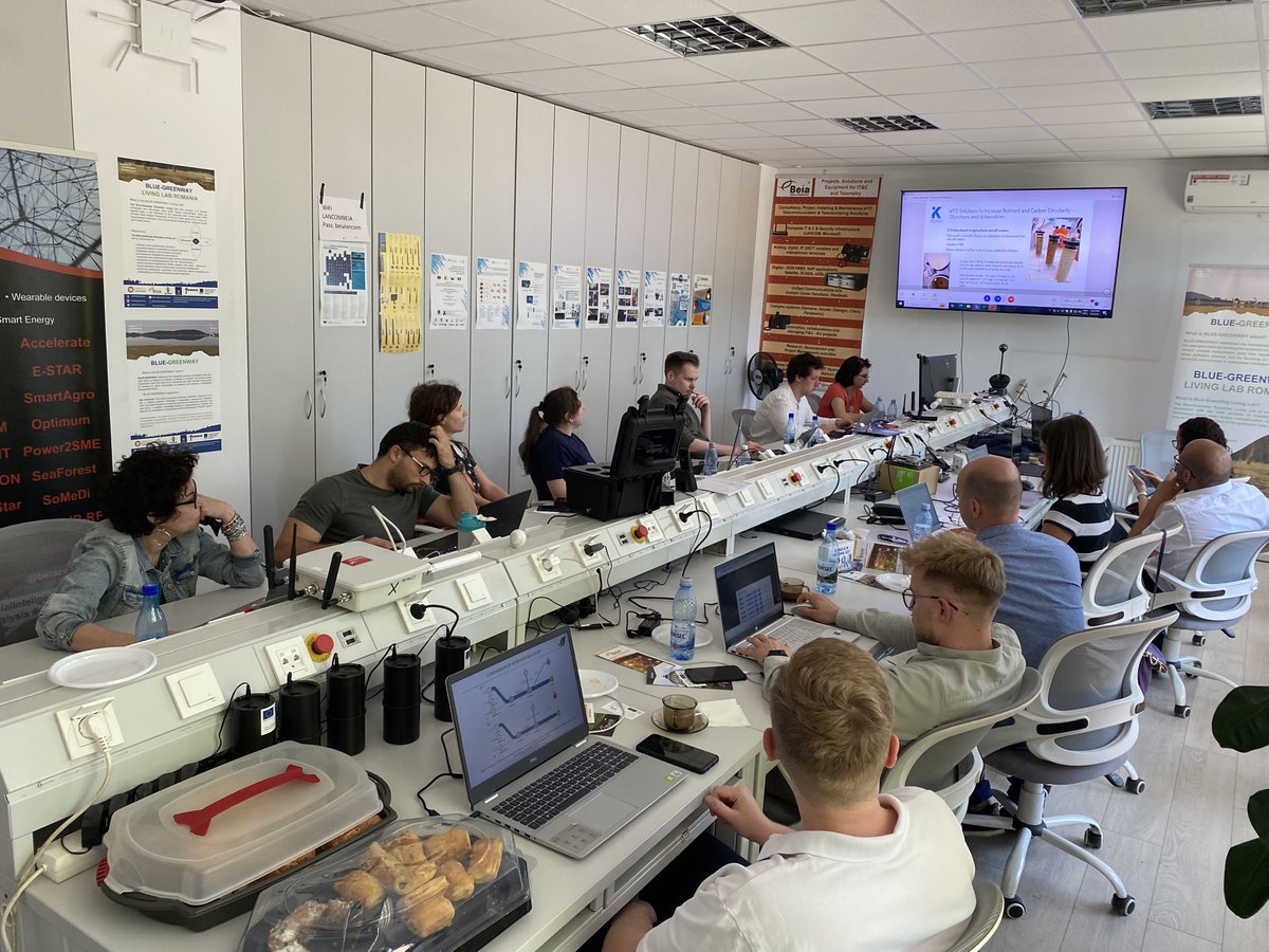 solution4farm's tweet photo. Today, 8th June 2023, is the first day of the Solution4Farming F2F project meeting at @beiaconsult headquarters in Bucharest, Romania. We begun with a roundtable presentation of ourselves.

Stay tuned for more! 
#Farming #GHGsemissions #ICTsolutions #SmartFarm https://t.co/Z14QRaX4N3