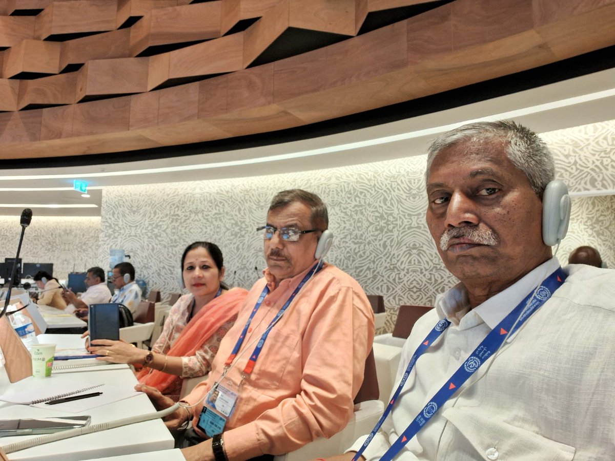 Shri Jagdishwar Raoji at Committee on 'Standard of Apprenticeship Act' at meeting in 111th ILC, some changes are being proposed and discussions are going on.@LabourMinistry @byadavbjp @g20org #G20indiapresidency @ilo @DoPTGoI
