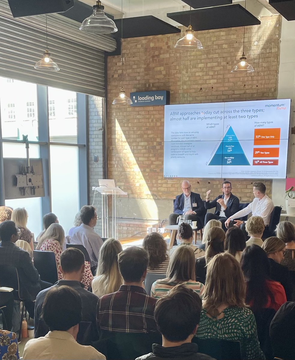 Andrew Fitzgerald of ⁦<a href="/Kyndryl/">Kyndryl</a>⁩, Rob Wood of ⁦<a href="/googlecloud/">Google Cloud</a>⁩ and Will Nichols of ⁦<a href="/MomentumITSMA/">Momentum ITSMA</a>⁩ discussing key factors to embedding GTM as the Forum continues. #ABMForum23 #smartertogether #whatsnextwithABM