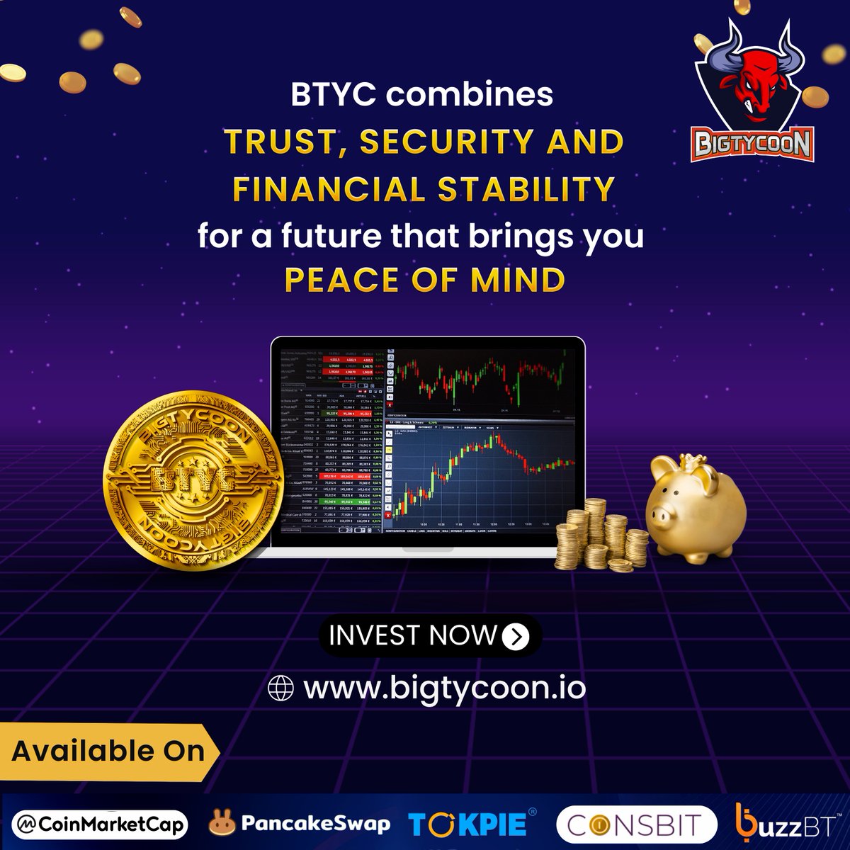 🔒 BTYC: Where Trust, Security, and Financial Stability Converge! 💼 Experience the peace of mind that comes from a future built on trust, security, and financial stability. 💪 Join our community and unlock the potential of BTYC for a secure financial journey. 🚀 Don't miss out…