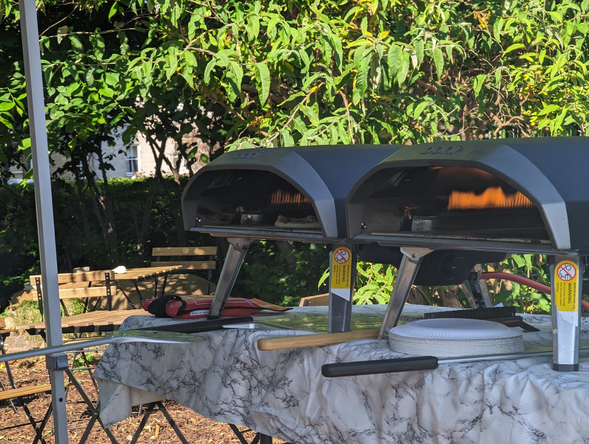 CoorieFood's tweet photo. Thank you @ScotCCAN for having us at your ECAN Summer Garden Party yesterday!

It was a great opportunity to discuss the importance of locally-driven #climate action with the #Leith community over some fresh, hand-made #pizza!

#PizzaWithAPurpose #PoweredByOoni https://t.co/mb9Lox3Q73