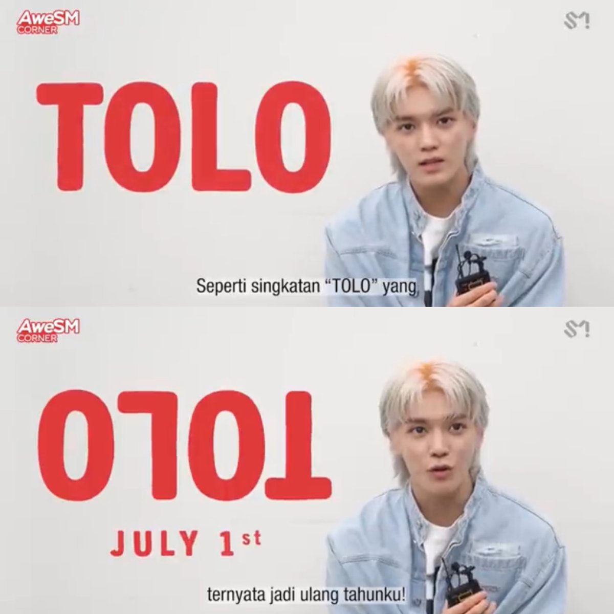 oh i just know this fact by now, if we flipped over TOLO it turned out to 0701, which is taeyong’s birthday😂