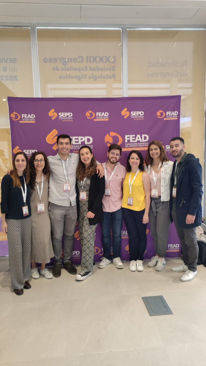 Nuestros residentes y adjuntos acaban de llegar al 82 congreso de la SEPD en Sevilla. Estamos muy emocionados por la oportunidad de aprender y compartir conocimientos! 
<a href="/sepdigestiva/">Sociedad Española de Patología Digestiva (SEPD)</a>