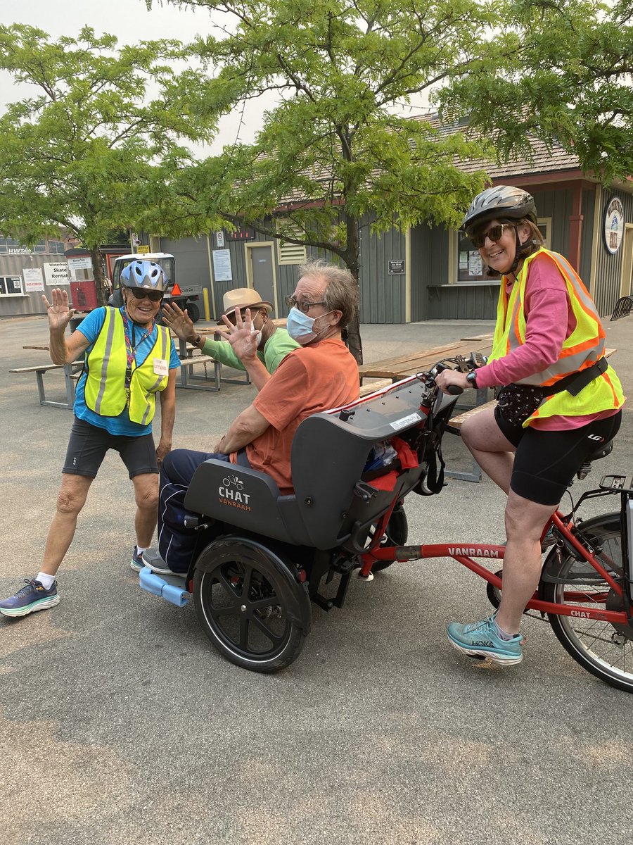 Rose, Lorraine and two passengers from Good Shepherd set off at Williams on Wednesday.