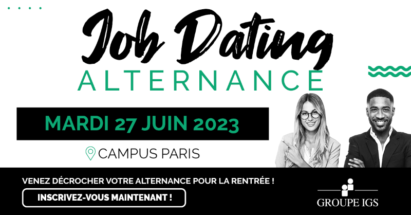 CFACODIS's tweet photo. #JOBDATING 📅 SAVE THE DATE : Mardi 27 Juin ! Viens décrocher ton alternance pour la rentrée ! Rejoins le CFA CODIS pour participer à cet évènement ! 🚀 @GroupeIGS

📍 12 Rue Alexandre Parodi, 75010 Paris 

#GroupeIGS #Apprentissage #Alternance #Recrutement #Emploi