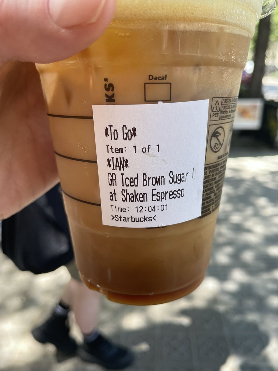 ijwarren's tweet photo. Spanish barista understands my name *and* spells it correctly, UK is just dumb bitch land https://t.co/7d1yiGURfw