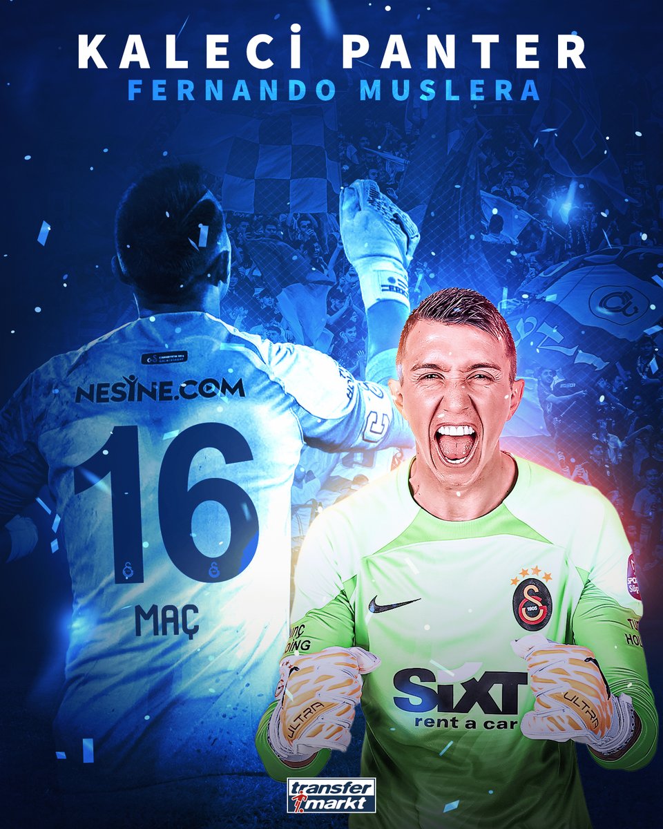 🇺🇾 Fernando Muslera, bu sezon ligde kalesini en çok gole kapatan kaleci oldu! 🧤

Tüm liste ➡️ transfermarkt.com.tr/s/Mne