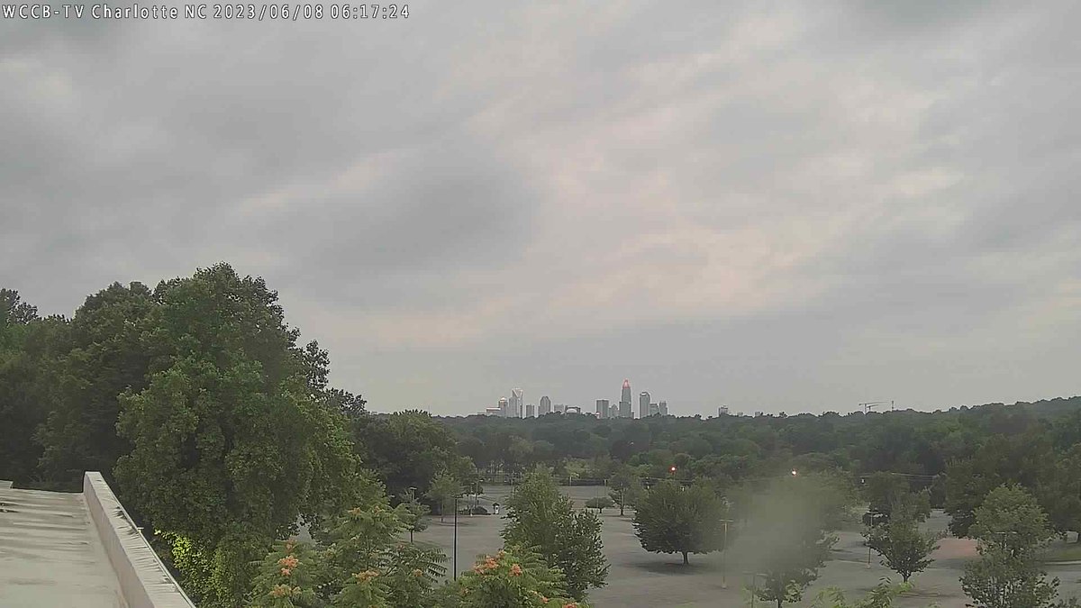 WCCB Charlotte at sunrise and it's 62.9 F.