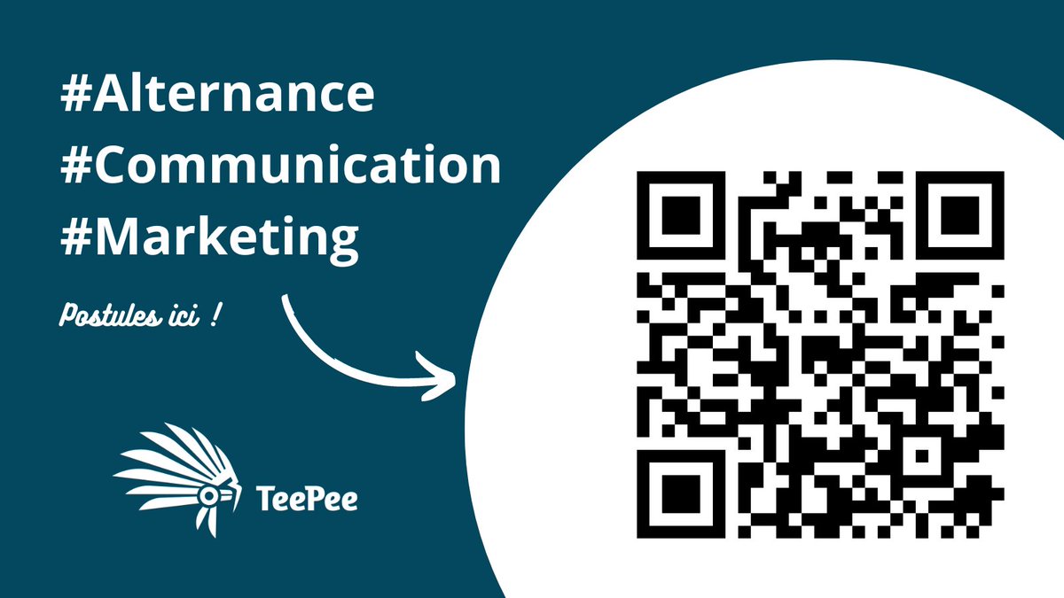 On recrute en #alternance dans l’équipe #communication et #marketing de #TeePee !
Ça t’intéresse ?
Alors dépose ta candidature ici : bit.ly/OffreAlternanc… !