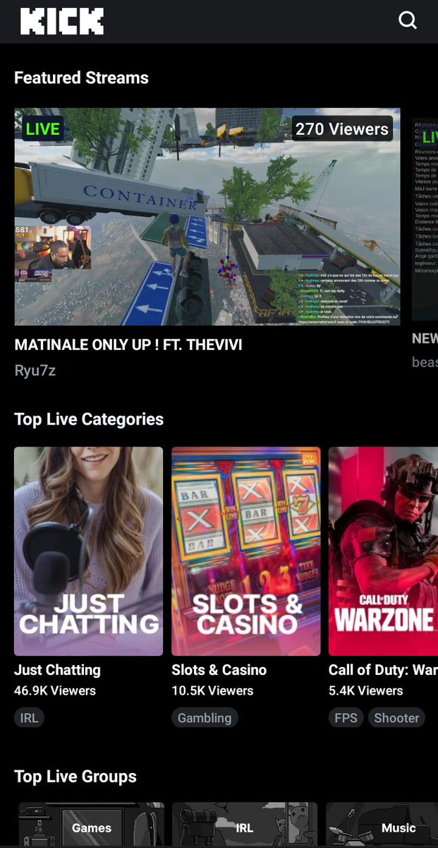 joanblob02's tweet image. Quoi de neuf sur @Kick_FR (les goats)