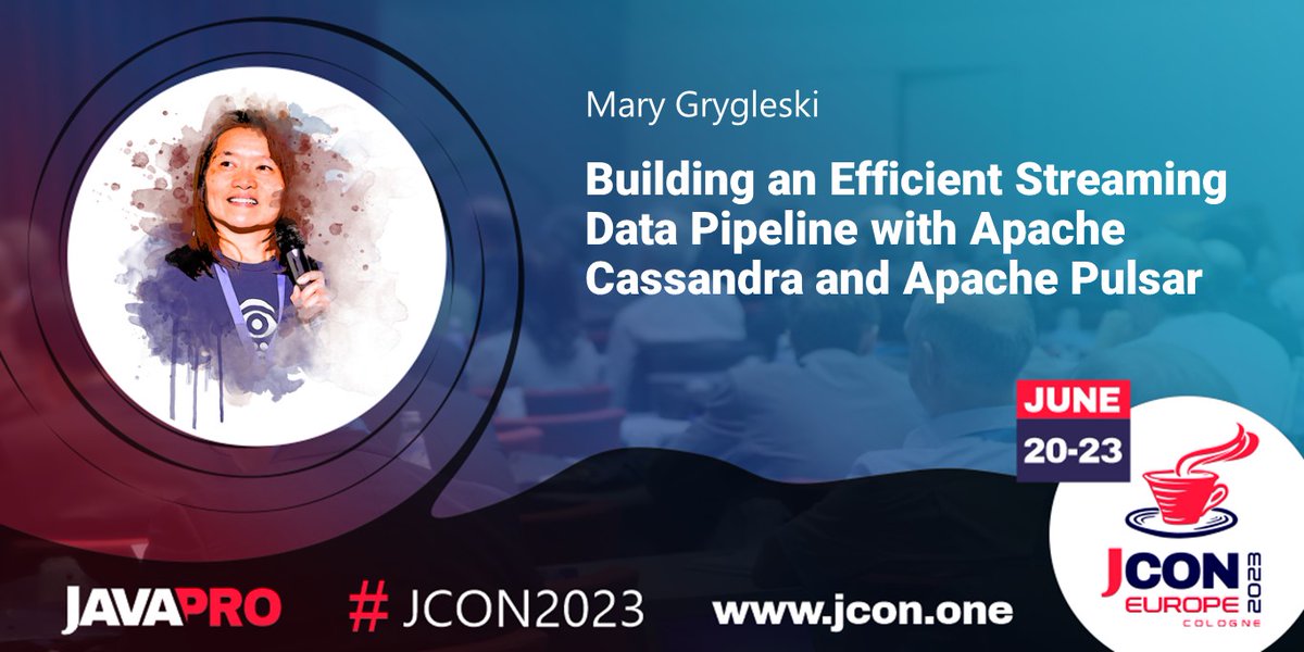 jcon_conference's tweet photo. See @mgrygles at #JCON2023 in Cologne talks about 'Building an Efficient Streaming Data Pipeline with #ApacheCassandra &#ApachePulsar'
Event Streaming is one of the most important software technologies in the …
Get your free #JUG Ticket: https://t.co/wTLeI3taOB
#CloudNative https://t.co/CKzszOpi7f