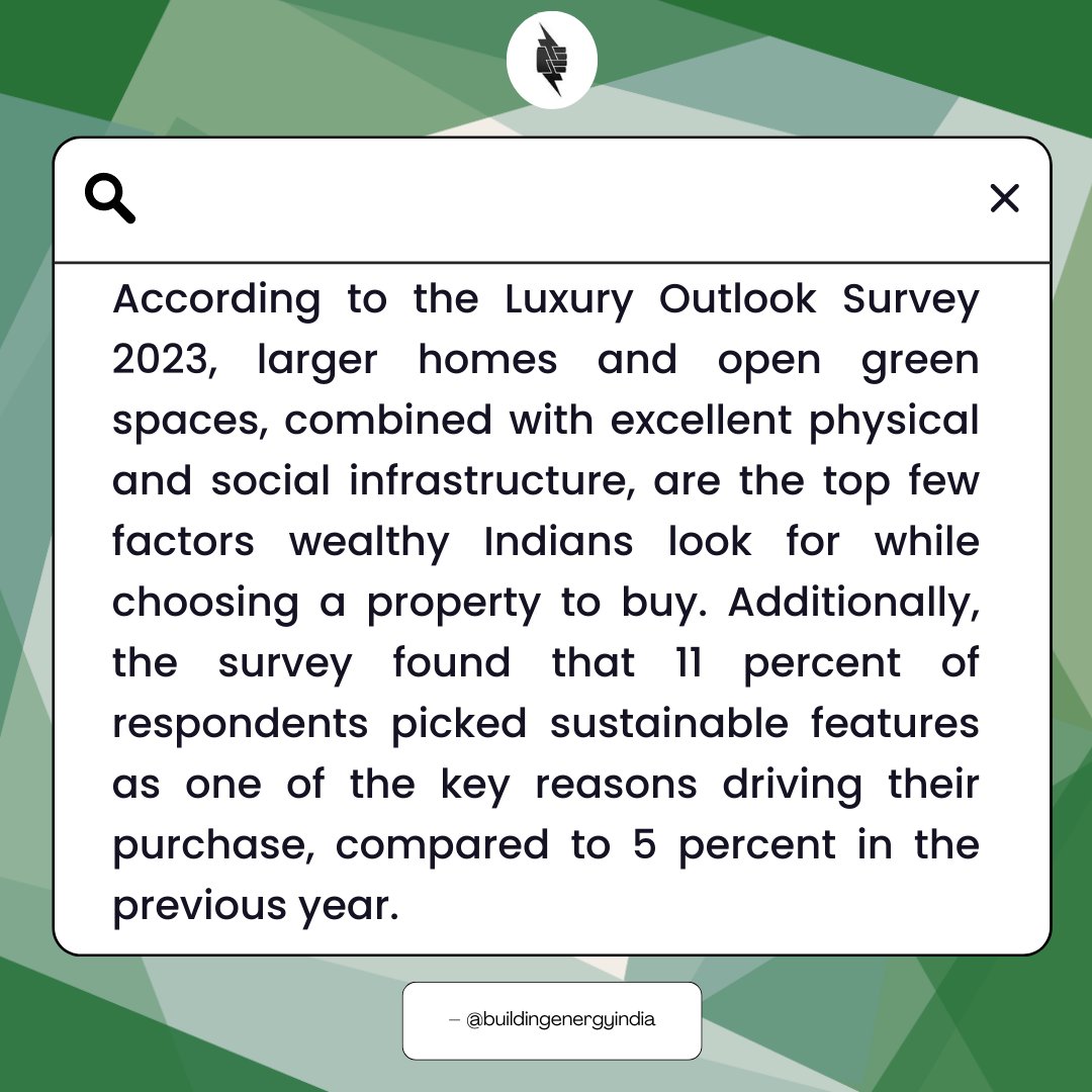 buildingenergyi's tweet photo. 🌿GOOD NEWS: Demand for Greener Houses Skyrockets as Homeowners Seek Sustainable Sanctuaries! 🌍💚

What are your views on this exciting development in this journey towards sustainability?

#GreenHomes #SustainableLiving #BuildingEnergyIndia #ClimateActionNow #WorldOceanDay https://t.co/tyYqodaCPo
