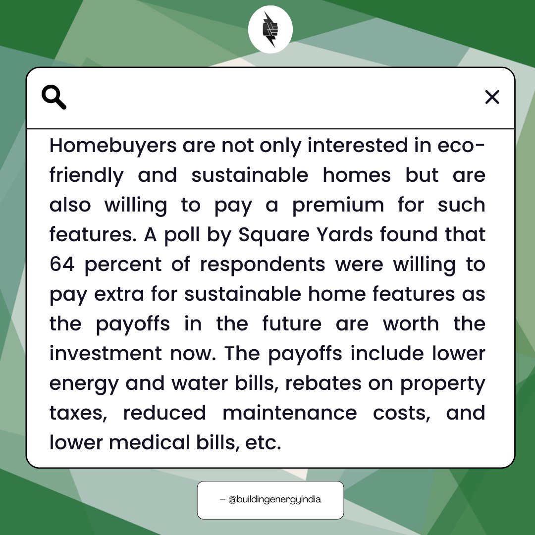 buildingenergyi's tweet photo. 🌿GOOD NEWS: Demand for Greener Houses Skyrockets as Homeowners Seek Sustainable Sanctuaries! 🌍💚

What are your views on this exciting development in this journey towards sustainability?

#GreenHomes #SustainableLiving #BuildingEnergyIndia #ClimateActionNow #WorldOceanDay https://t.co/tyYqodaCPo
