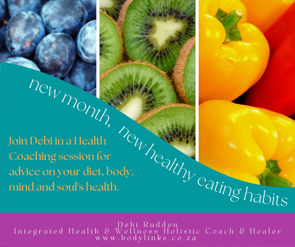 debilinks's tweet photo. New month, new healthy eating habits!😄🍇🥗

Would you like to live the best life you can? Then contact me, &amp; book a healthy lifestyle coaching session with me. 

072 577 3305
debi@bodylinks.co.za
#healthyliving #coaching #healing #bodylinks https://t.co/k4Srzy1L50