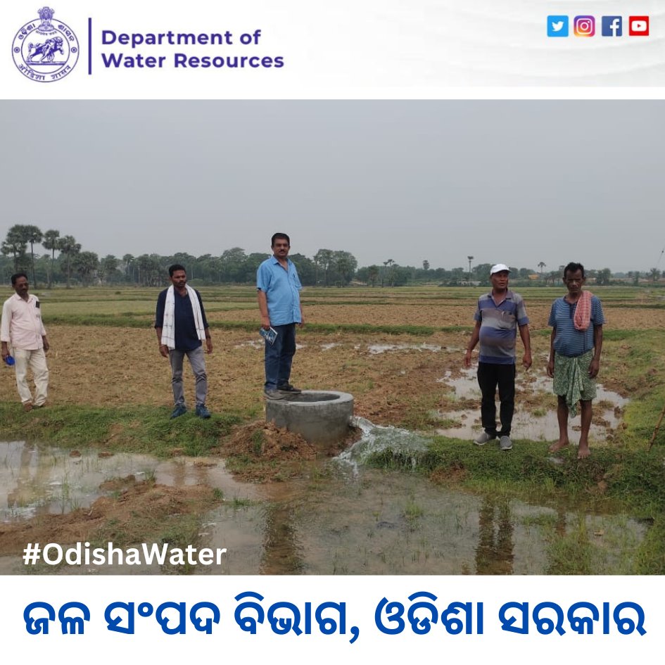 OdishaWater's tweet photo. Water trial underway at Sabira. RIGF Trench - XXVIII is in irrigation under Soro Block, Balesore! 🌾✨

#WaterTrial #IrrigationInnovation #Balasore #RIGF

@CMO_Odisha @TukuniSahu @DC_Odisha @_anugarg
@OIIPCRA_OCTDMS @OLICLTD https://t.co/lnbkH13MnP