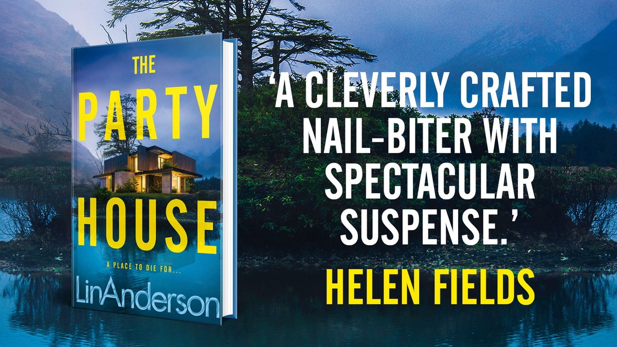 THE PARTY HOUSE - 'A cleverly crafted nail-biter with spectacular suspense.' ... Helen Fields
viewbook.at/ThePartyHouse  
#CrimeFiction #Thriller #ThePartyHouse #PartyHouseBook #LinAnderson