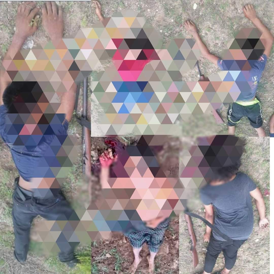 Nandar85526889's tweet photo. It is reported #MilitaryCouncil forces raided Yaekansu Village, Monywa Township,#Sagaing Division around 4:30Am on June 7th and killed 6 villagers,including a child.

"3 boys,2 girls and a child were killed.
A woman who was just giving birth was also beaten &amp; the child was died." https://t.co/SmUFCx01HM