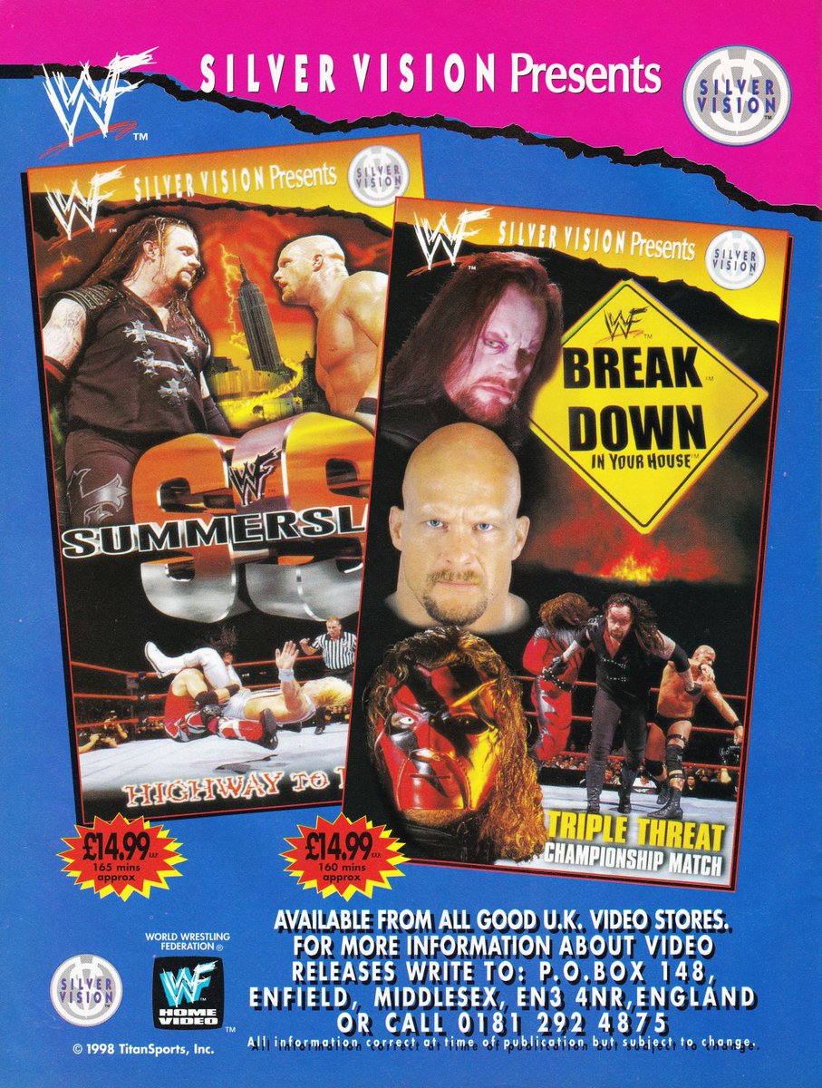 2 new WWF home videos for you to own! 📼 #WWE #WWF #Wrestling #SummerSlam #InYourHouse