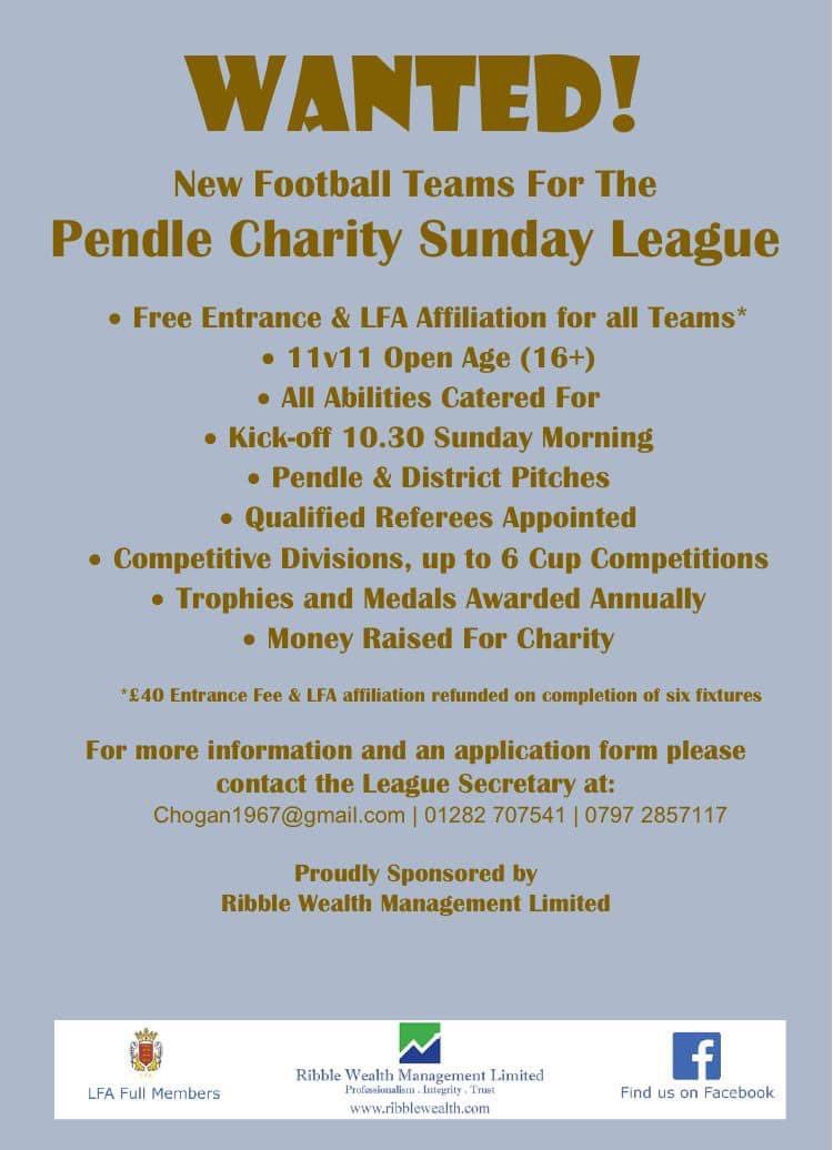 PendleSunday's tweet photo. There’s still time to join the PCSL for 2023-24. It’s our AGM on Wednesday the 14th June so an ideal opportunity to come along, meet the committee and ask any questions. 8pm at The Sparrowhawk in Fence. https://t.co/5ssO5ycPps
