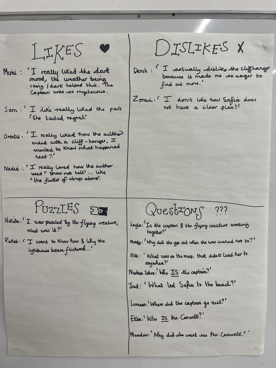 MissKabbani's tweet photo. Exploring and evaluating our WAGOLL text @Talk4Writing  ✏️  My children love sharing their opinions, puzzles and what else they would love to find out. Try it to reap the benefits! https://t.co/9sfrwVMOw8