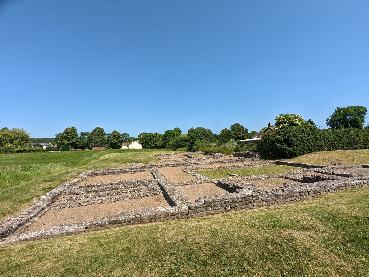 Toby_Driver1's tweet photo. Mediterranean conditions across the excavated #Roman townhouse at Venta Silurum/#Caerwent, Monmouthshire, last weekend https://t.co/6RGJ1SWpiL